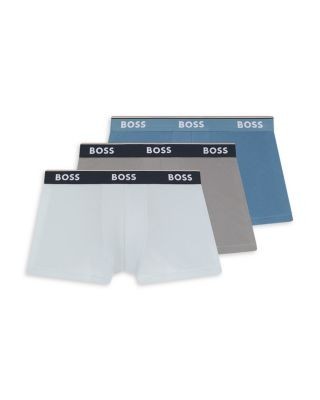 Boss Cotton Blend Logo Trunks, Pack of 3