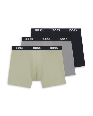 Boss Cotton Blend Logo Boxer Briefs, Pack of 3