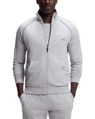 Boss Stretch Cotton Piped Track Jacket