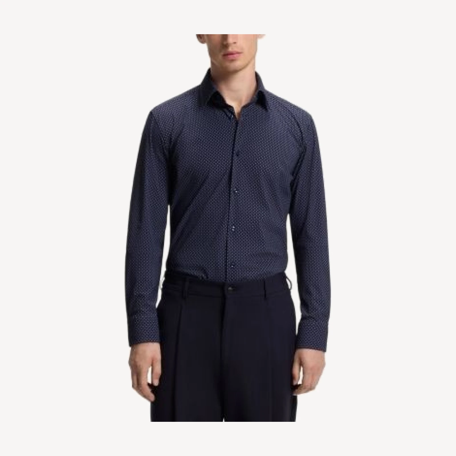 Boss Hank Perfect Neat Slim Fit Dress Shirt