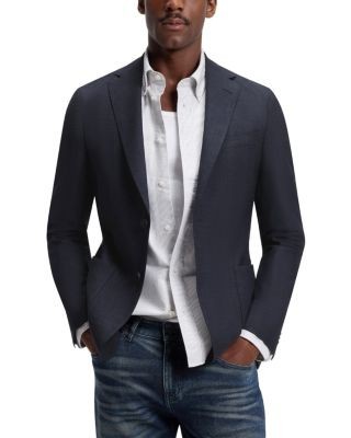 Boss C-Hanry Wool & Linen Melange Unstructured Slim Fit Suit Jacket