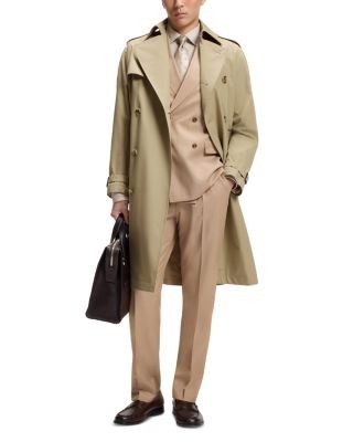 Boss Jared Belted Cotton Trench Coat
