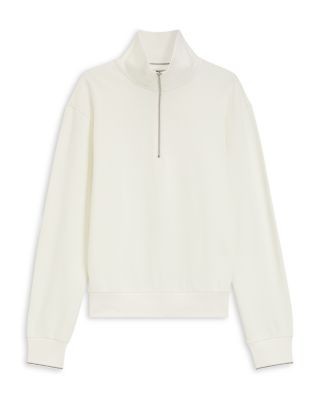 Boss C-Seidler Quarter Zip Cotton Sweatshirt