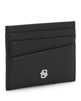 Boss Icon Leather Five Slot Logo Wallet