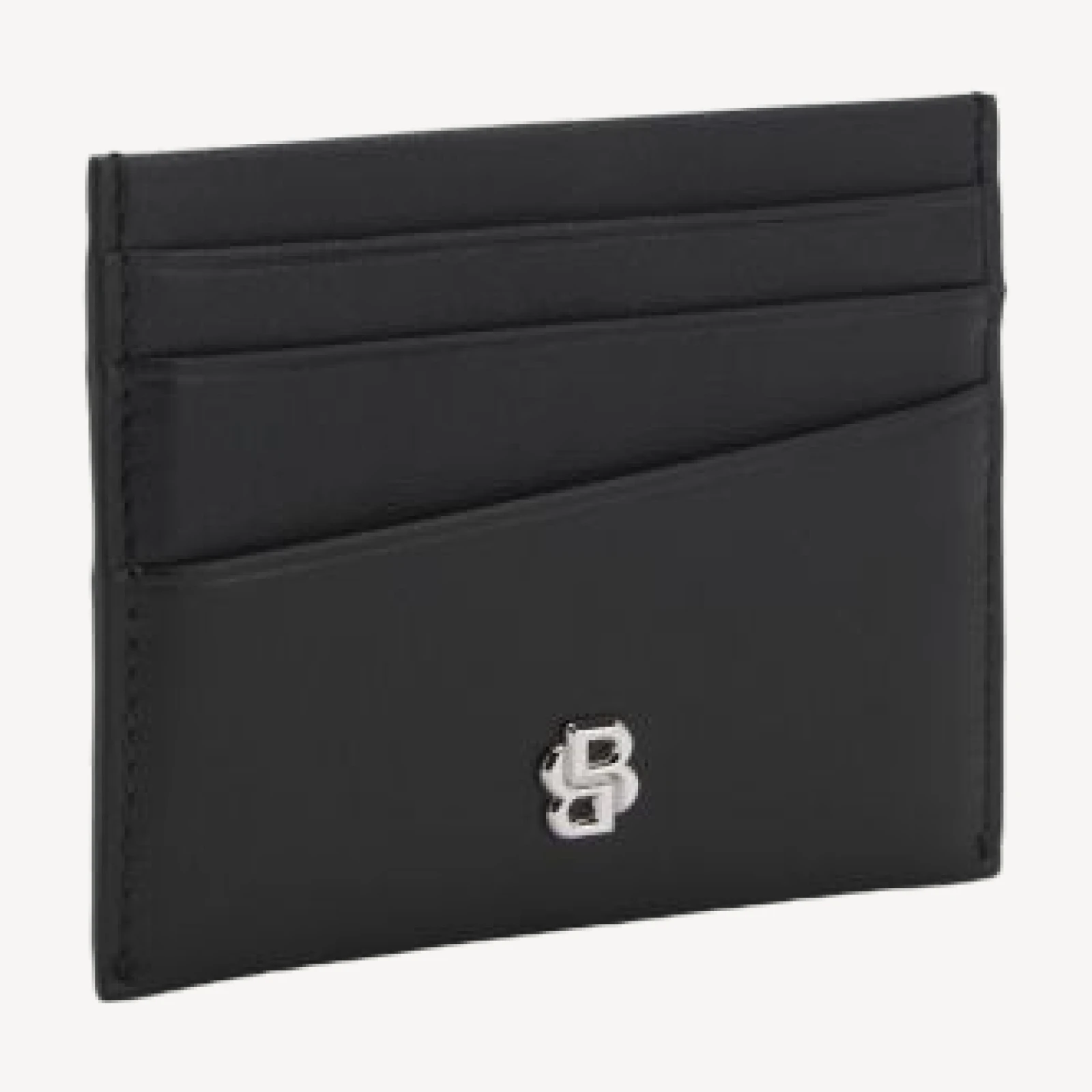 Boss Icon Leather Five Slot Logo Wallet