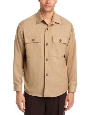 Boss Carper Wool Button Overshirt
