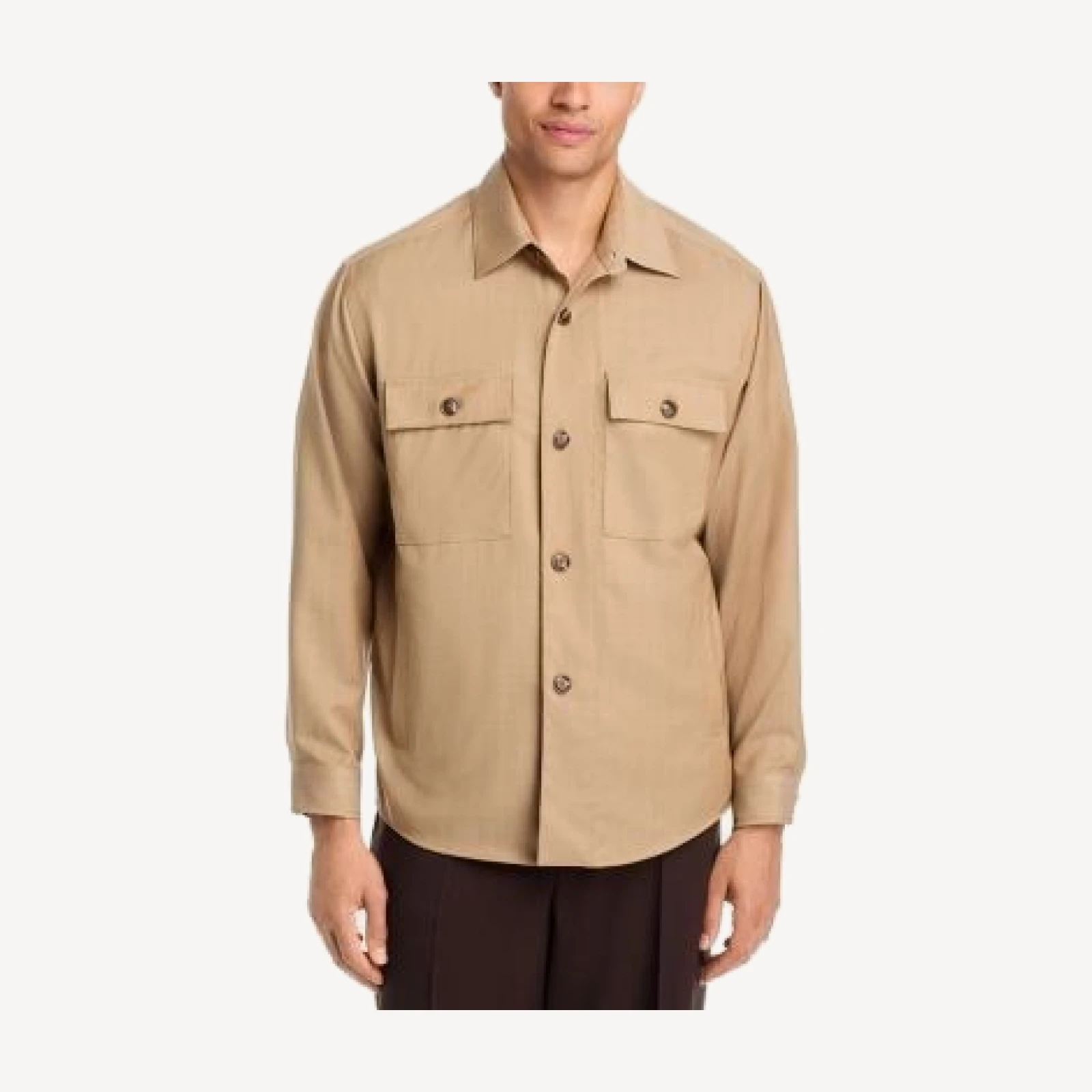 Boss Carper Wool Button Overshirt