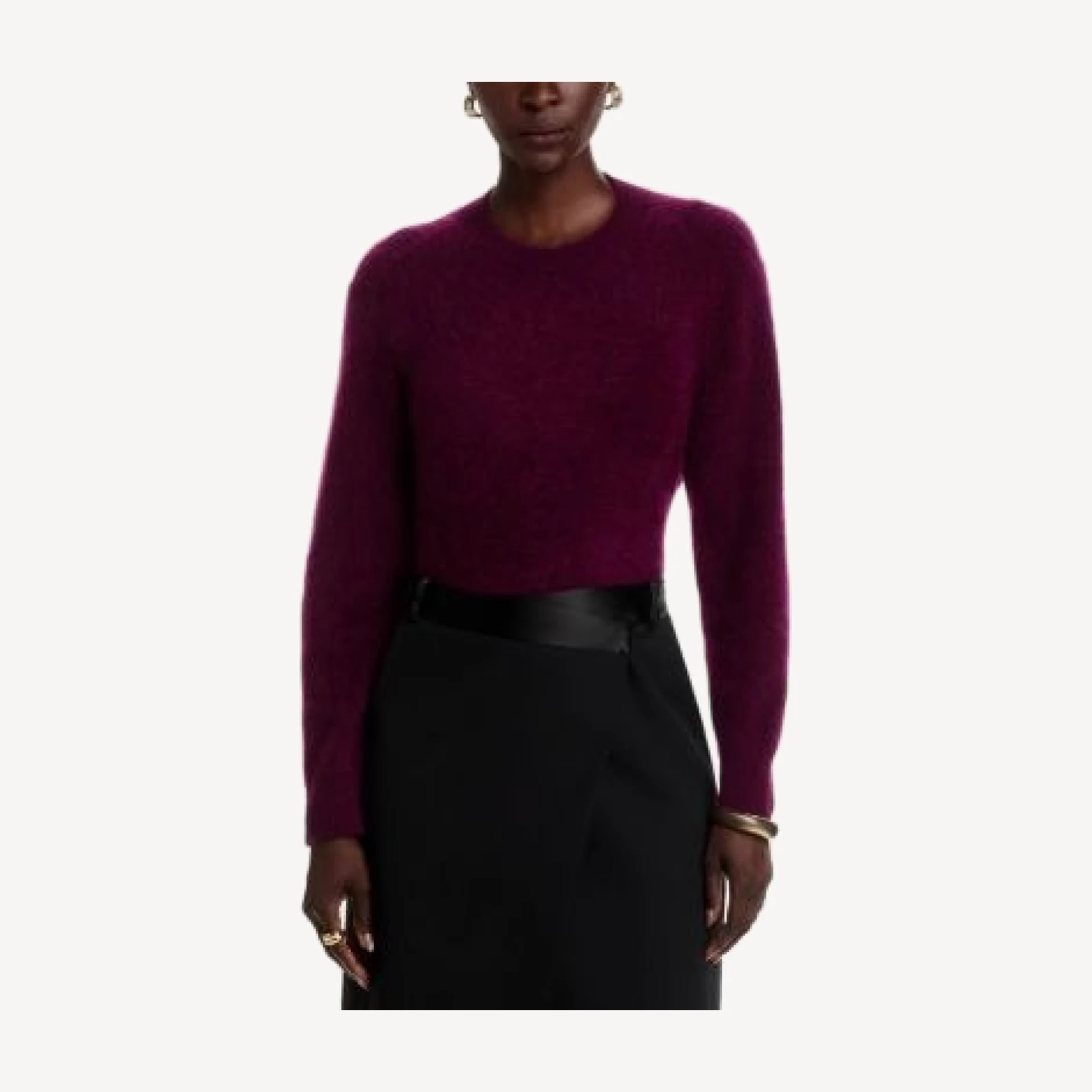 C by Bloomingdale's Cashmere Brushed Saddle Shoulder Sweater - Exclusive