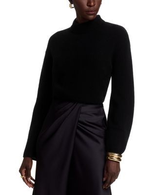C by Bloomingdale's Cashmere Long Sleeve Mock Neck Pullover - Exclusive