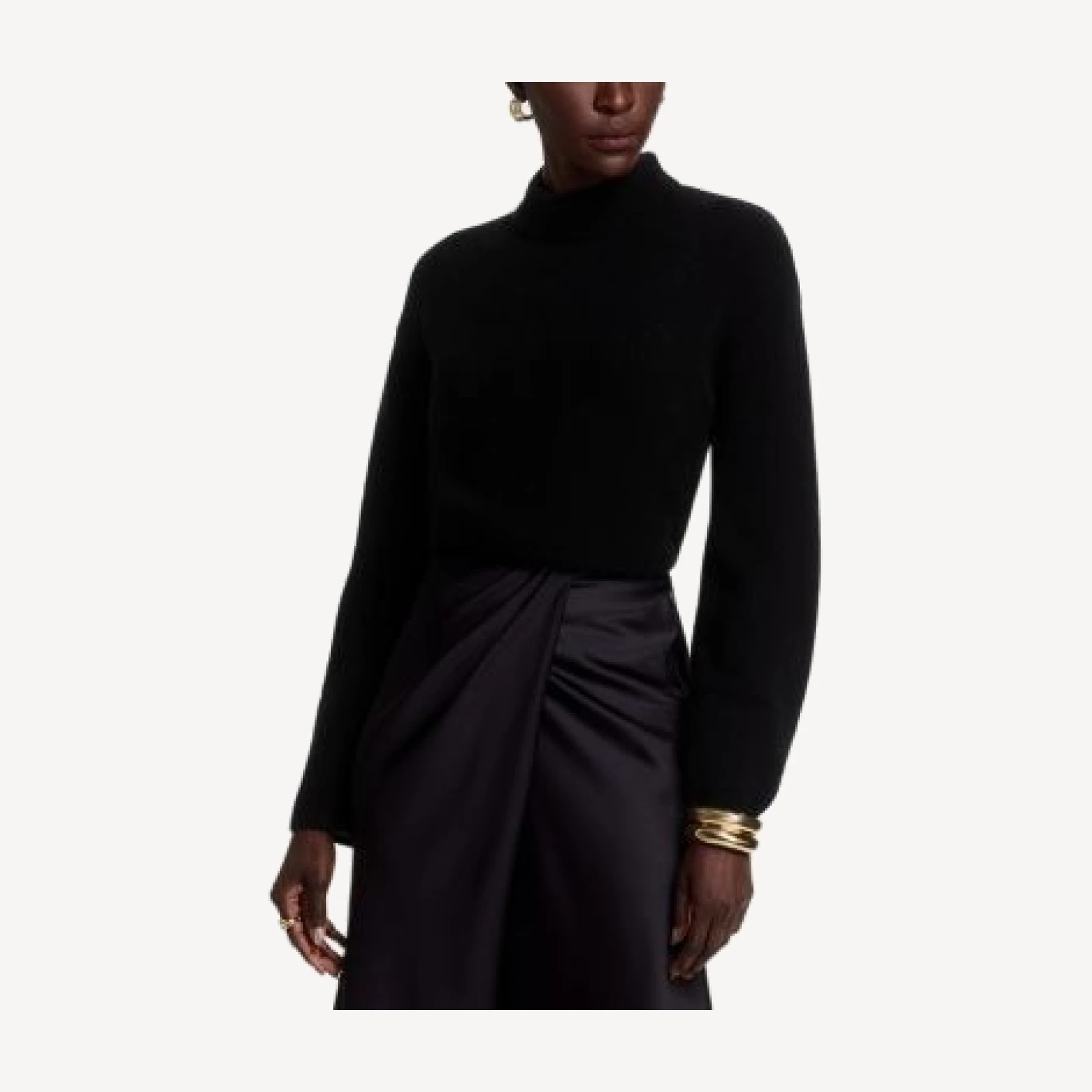 C by Bloomingdale's Cashmere Long Sleeve Mock Neck Pullover - Exclusive