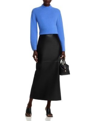 C by Bloomingdale's Cashmere Long Sleeve Mock Neck Pullover - Exclusive