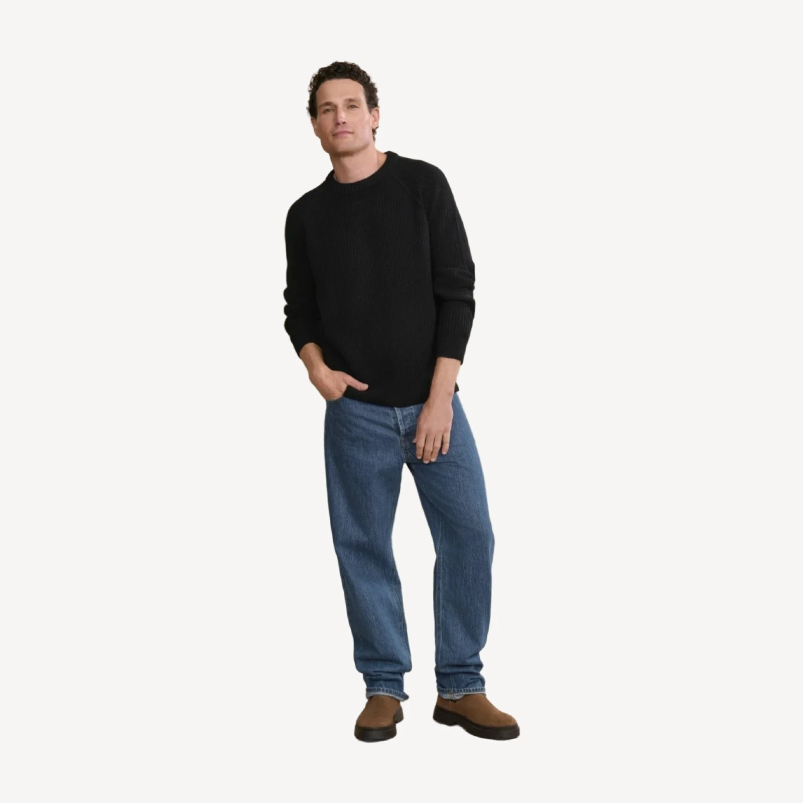 Men's Cashmere Fisherman Sweater