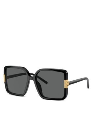 Tory Burch Flat Eleanor Square Sunglasses, 57mm