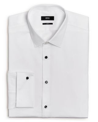 Boss Jasper Pique Slim Fit Tuxedo Shirt