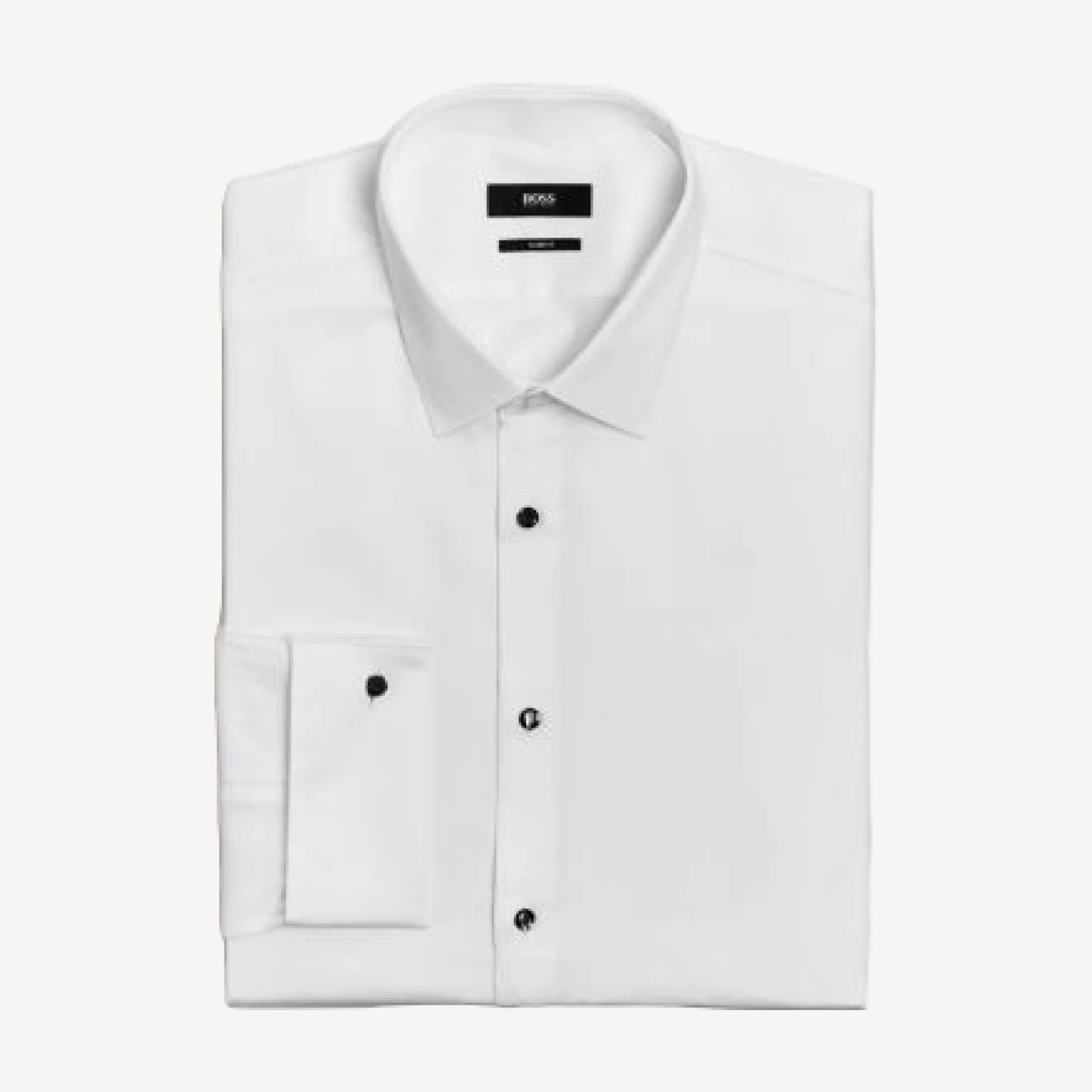 Boss Jasper Pique Slim Fit Tuxedo Shirt