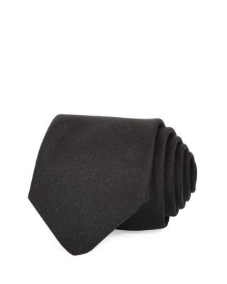 Boss Solid Ribbed Silk Classic Tie