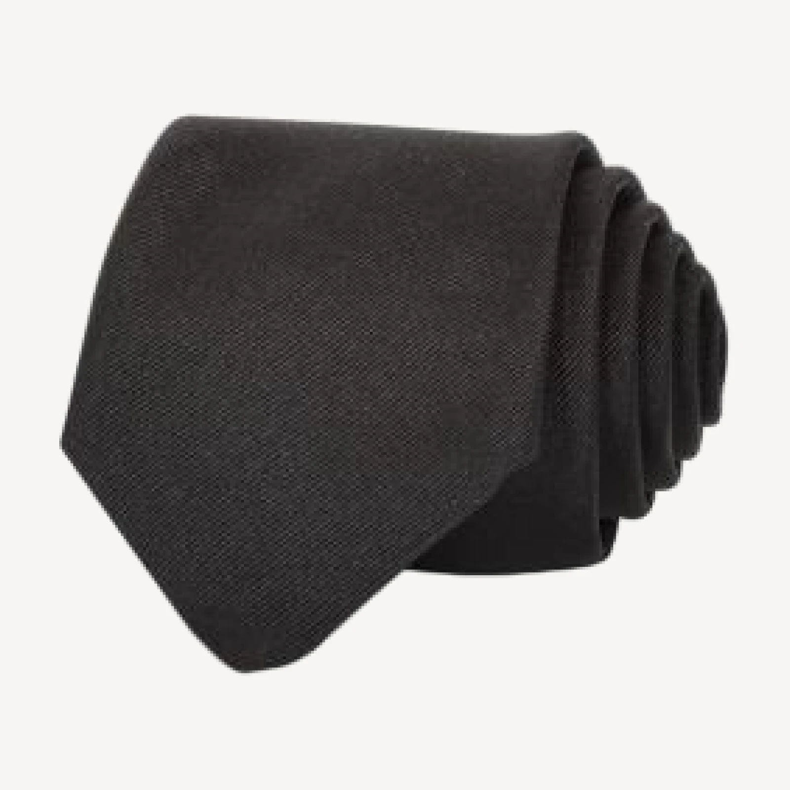 Boss Solid Ribbed Silk Classic Tie
