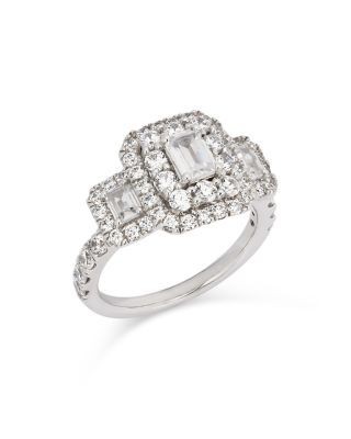 Bloomingdale's Fine Collection Diamond Octagon & Round Halo Engagement Ring in 14K White Gold, 2.5 ct. t. w