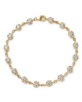 Bloomingdale's Fine Collection Luxe Collection Certified Lab Grown Diamond Chain Bracelet in 14K Gold, 4.0 tcw