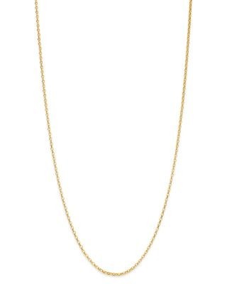 Bloomingdale's Fine Collection Round Link Chain Necklace in 14K Yellow Gold, 18