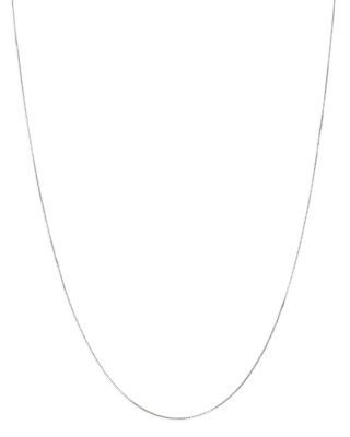 Bloomingdale's Fine Collection Box Link Chain Necklace in 14K White Gold