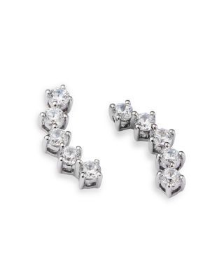 Bloomingdale's Fine Collection Diamond Ear Climbers in 14K White Gold, 0.50 tcw