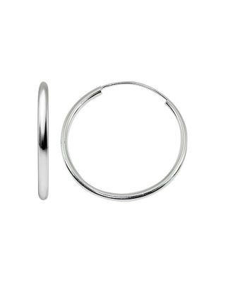 Aqua Medium Hoop Earrings in 18K Gold-Plated Sterling Silver or Sterling Silver - Exclusive