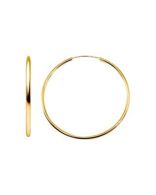 Aqua Large Hoop Earrings in 18K Gold-Plated Sterling Silver - Exclusive