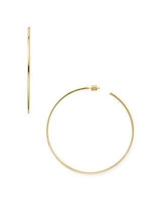 Aqua Large Hoop Earrings in 18K Gold-Plated Sterling Silver or Sterling Silver - Exclusive