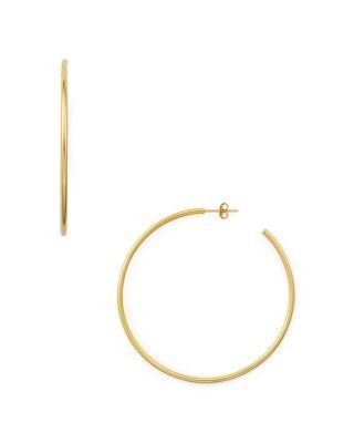 Aqua Large Hoop Earrings in 18K Gold-Plated Sterling Silver - Exclusive