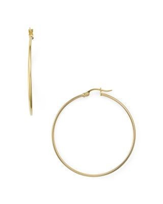 Aqua Medium Hoop Earrings in 18K Gold-Plated Sterling Silver - Exclusive