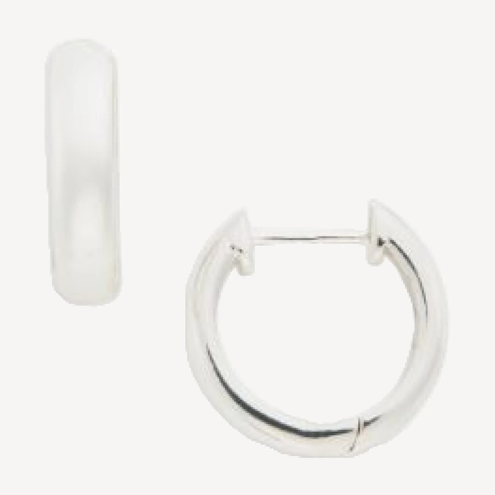 Aqua Sterling Silver Huggie Hoop Earrings - Exclusive