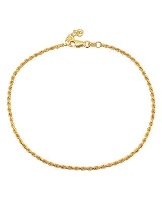 Aqua Rope Chain Ankle Bracelet - Exclusive