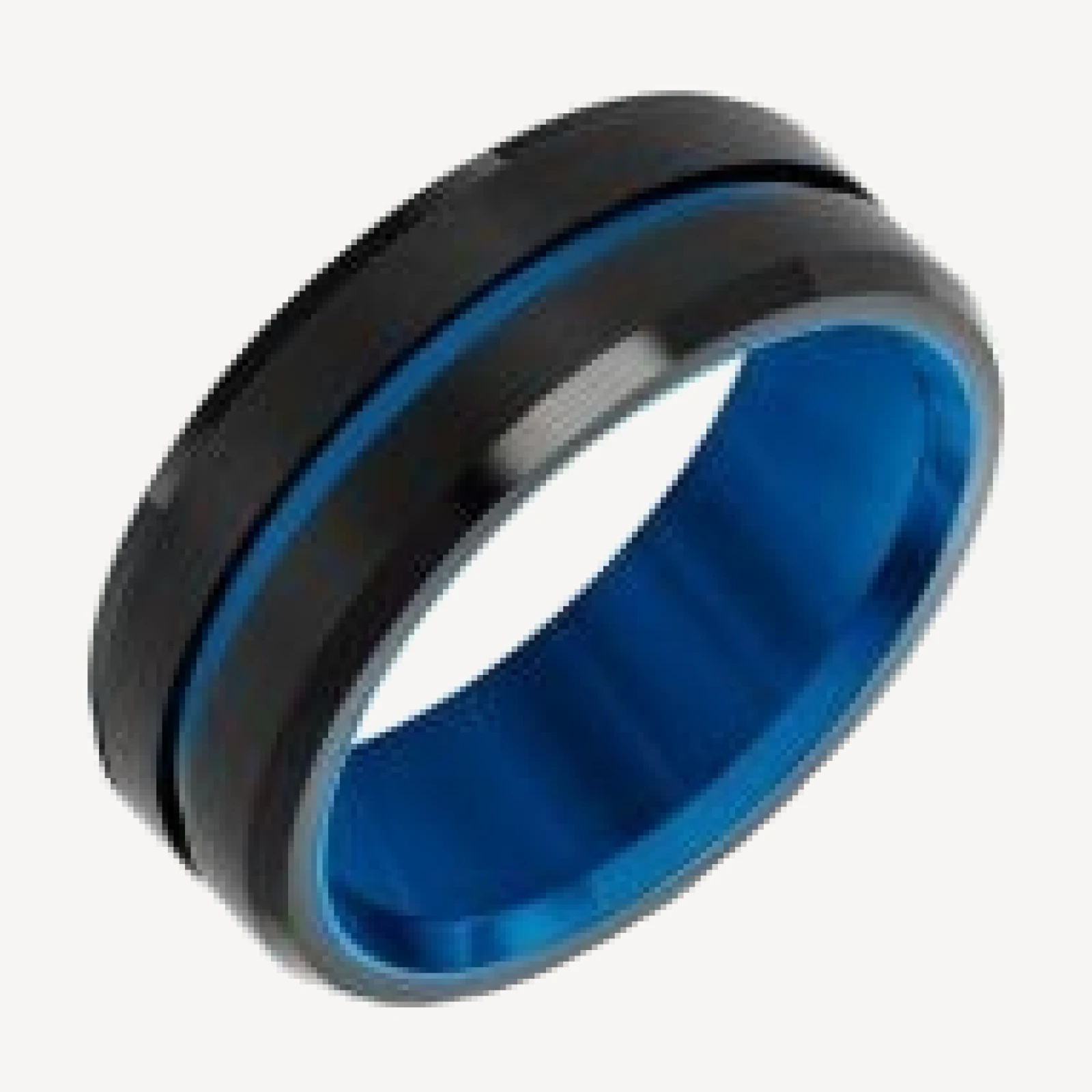 Bloomingdale's Fine Collection Men's Blue & Black Ion Plated Band in Tungsten