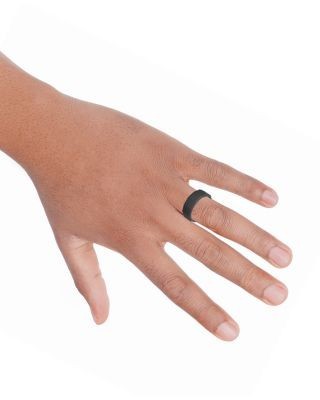 Bloomingdale's Fine Collection Men's Band in Raw Black Tungsten