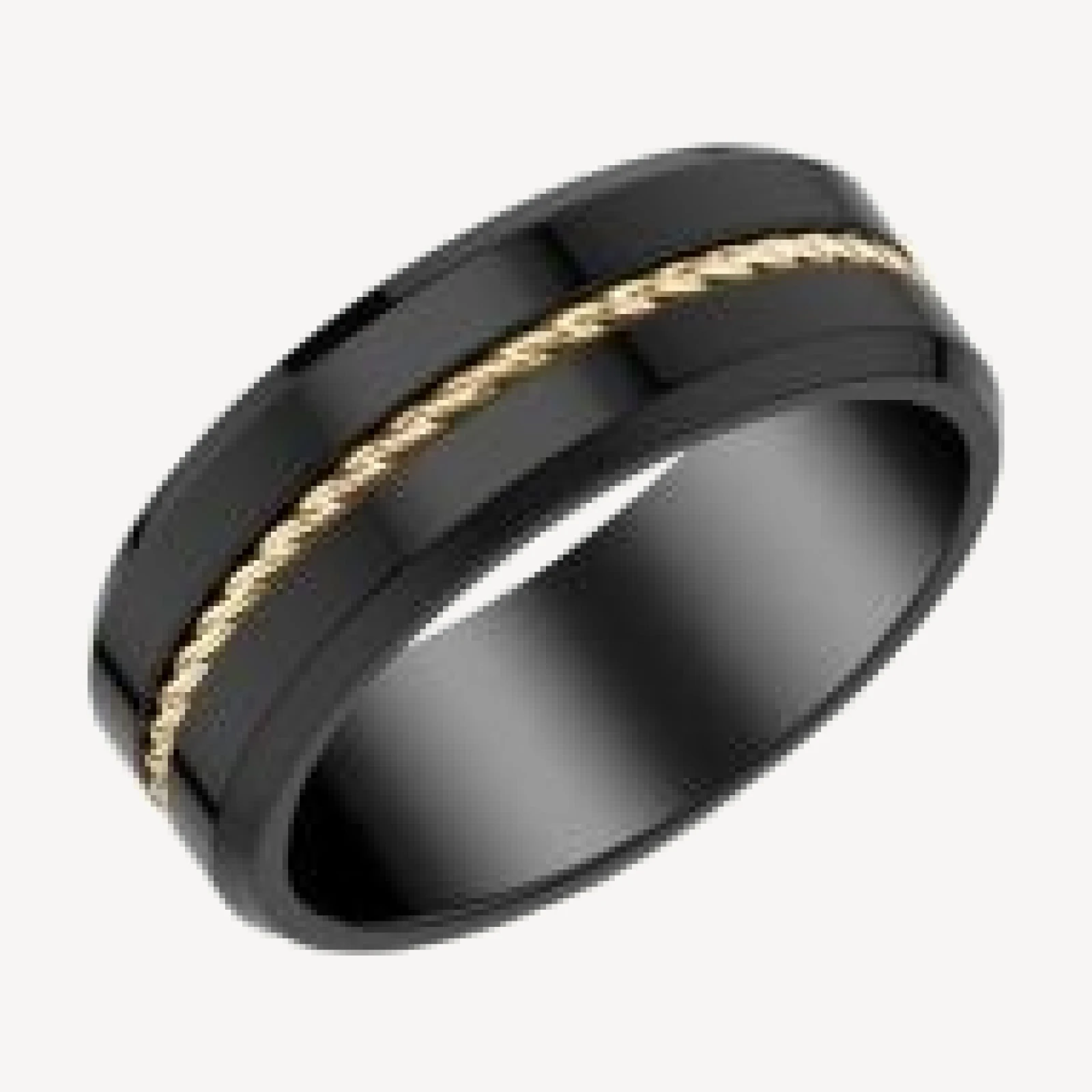 Bloomingdale's Fine Collection Men's Band in Yellow & Black Tungsten