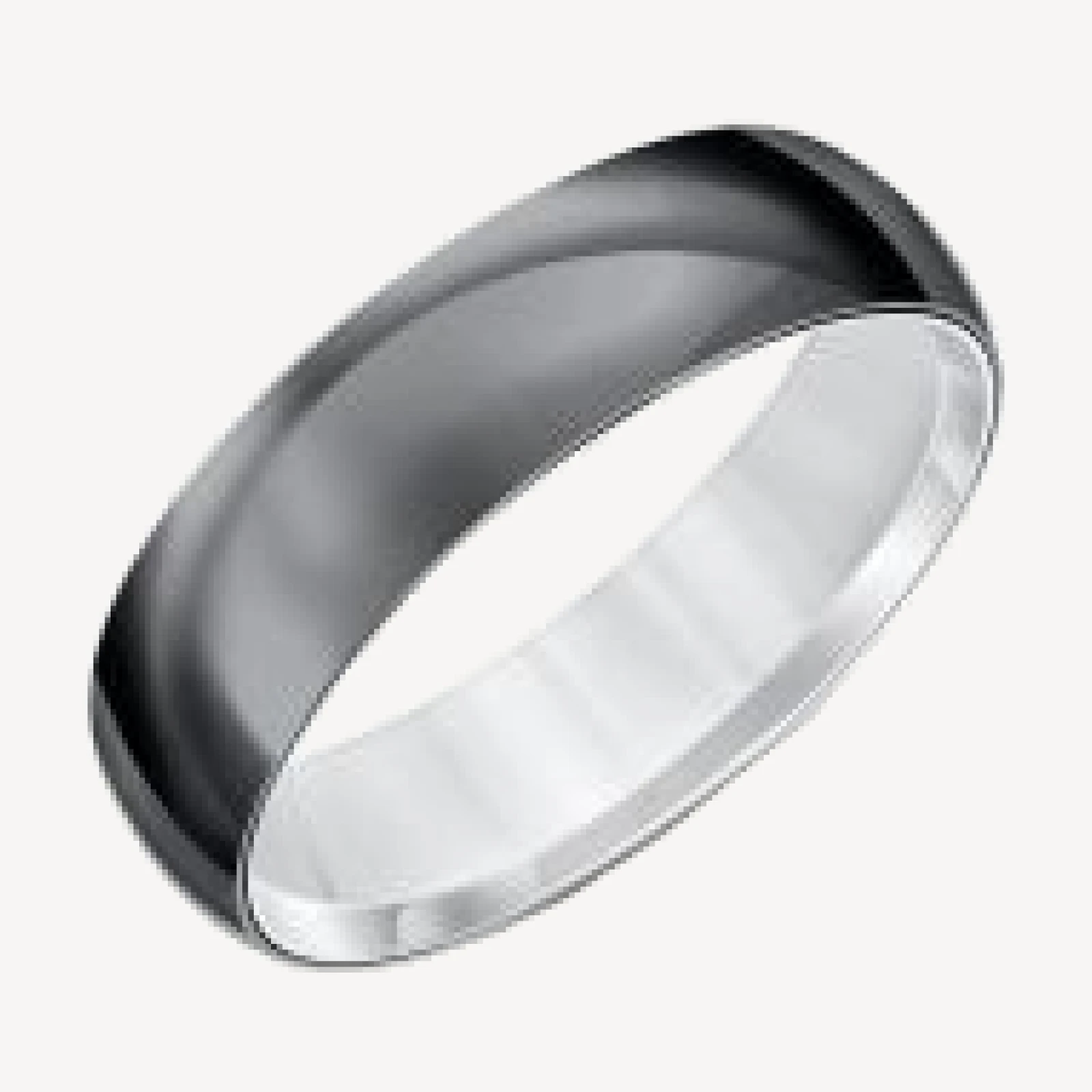 Bloomingdale's Fine Collection Men's Band in Black & White Titanium