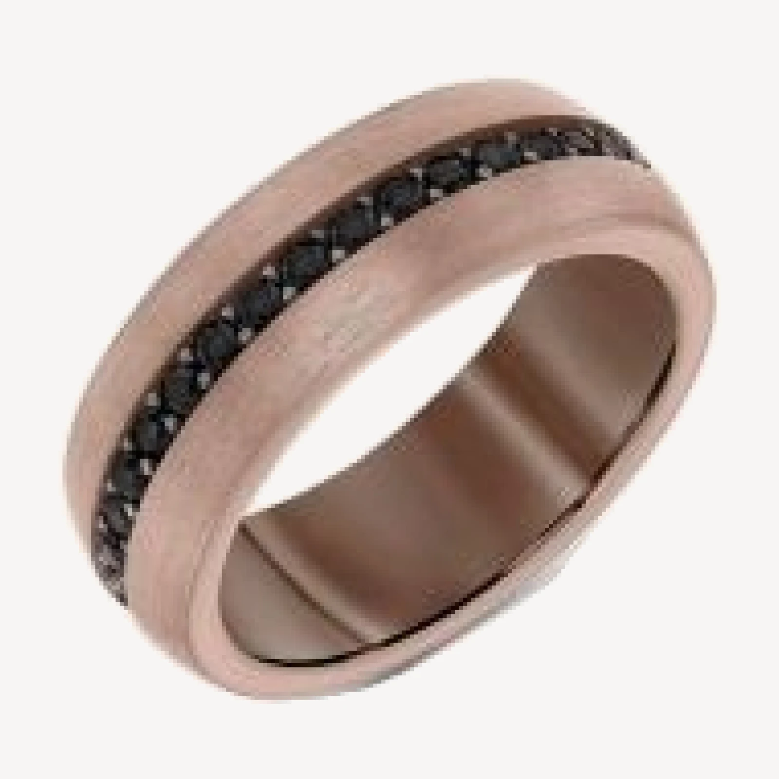 Bloomingdale's Fine Collection Men's Black Sapphire Eternity Band in Brown Tungsten