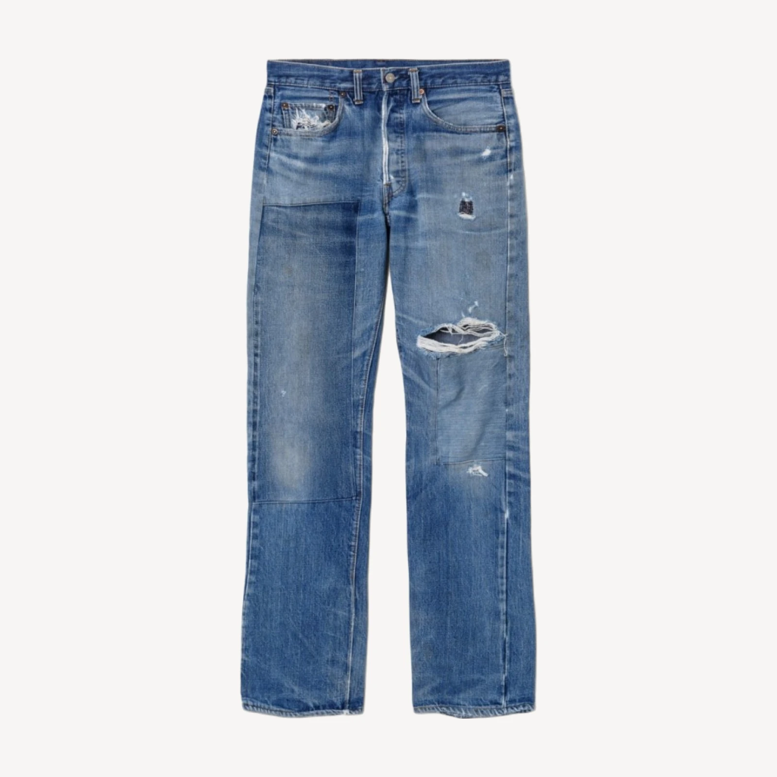 60s Patchwork Single Stitch Selvedge Levi's 501 -# 9