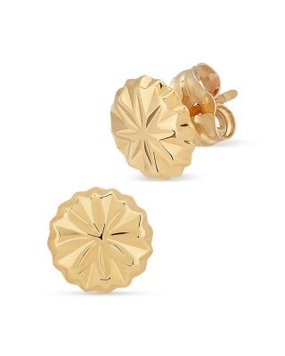 Bloomingdale's Fine Collection Button Stud Earrings in 14K Yellow Gold