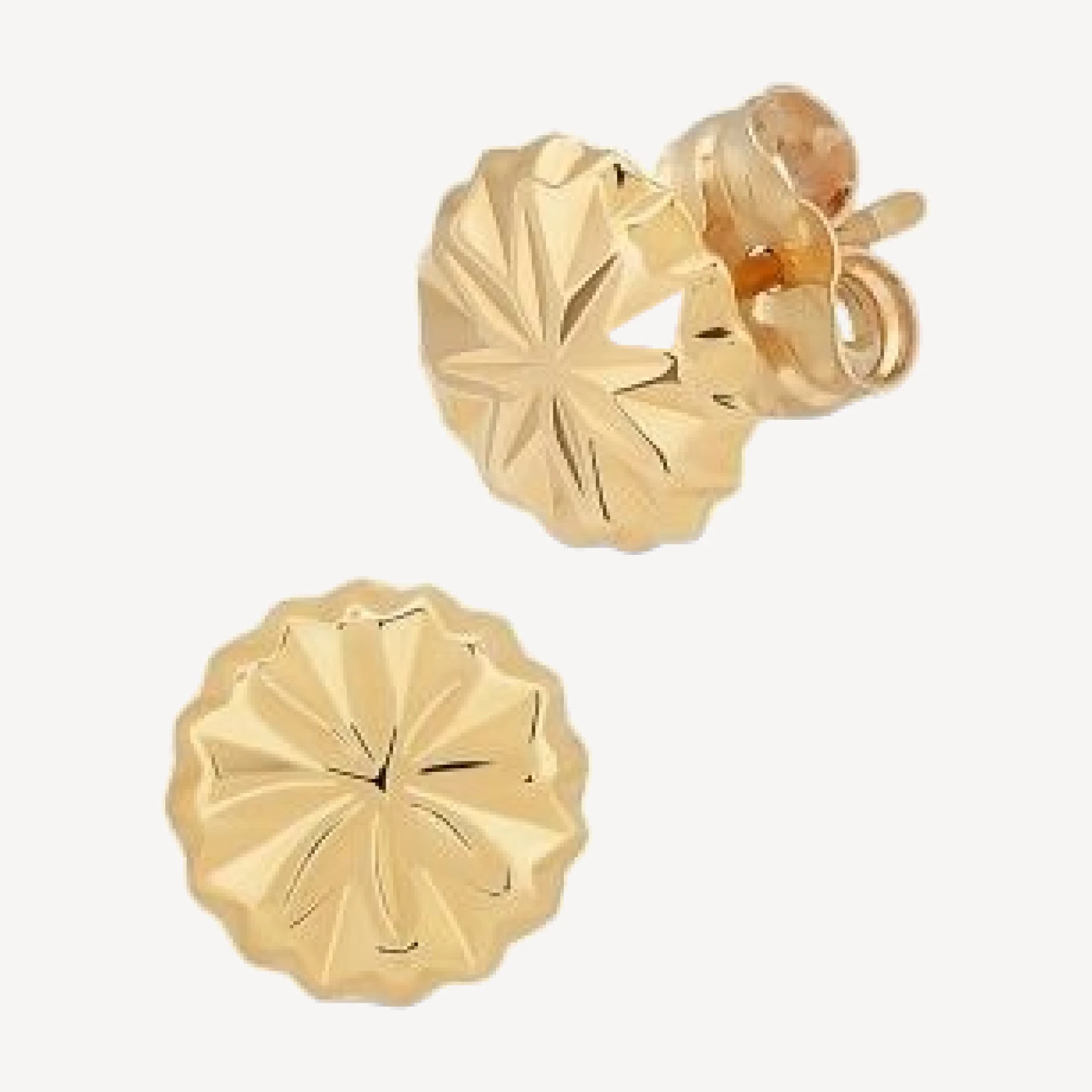 Bloomingdale's Fine Collection Button Stud Earrings in 14K Yellow Gold