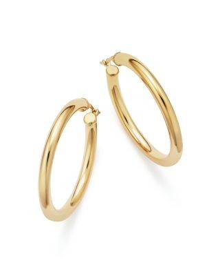 Bloomingdale's Fine Collection 14K Yellow Gold Tube Hoop Earrings