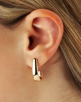 Bloomingdale's Fine Collection J Hoop Earrings in 14K Yellow Gold