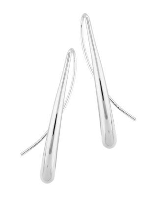 Bloomingdale's Fine Collection Long Teardrop Threader Earrings in 14K White Gold
