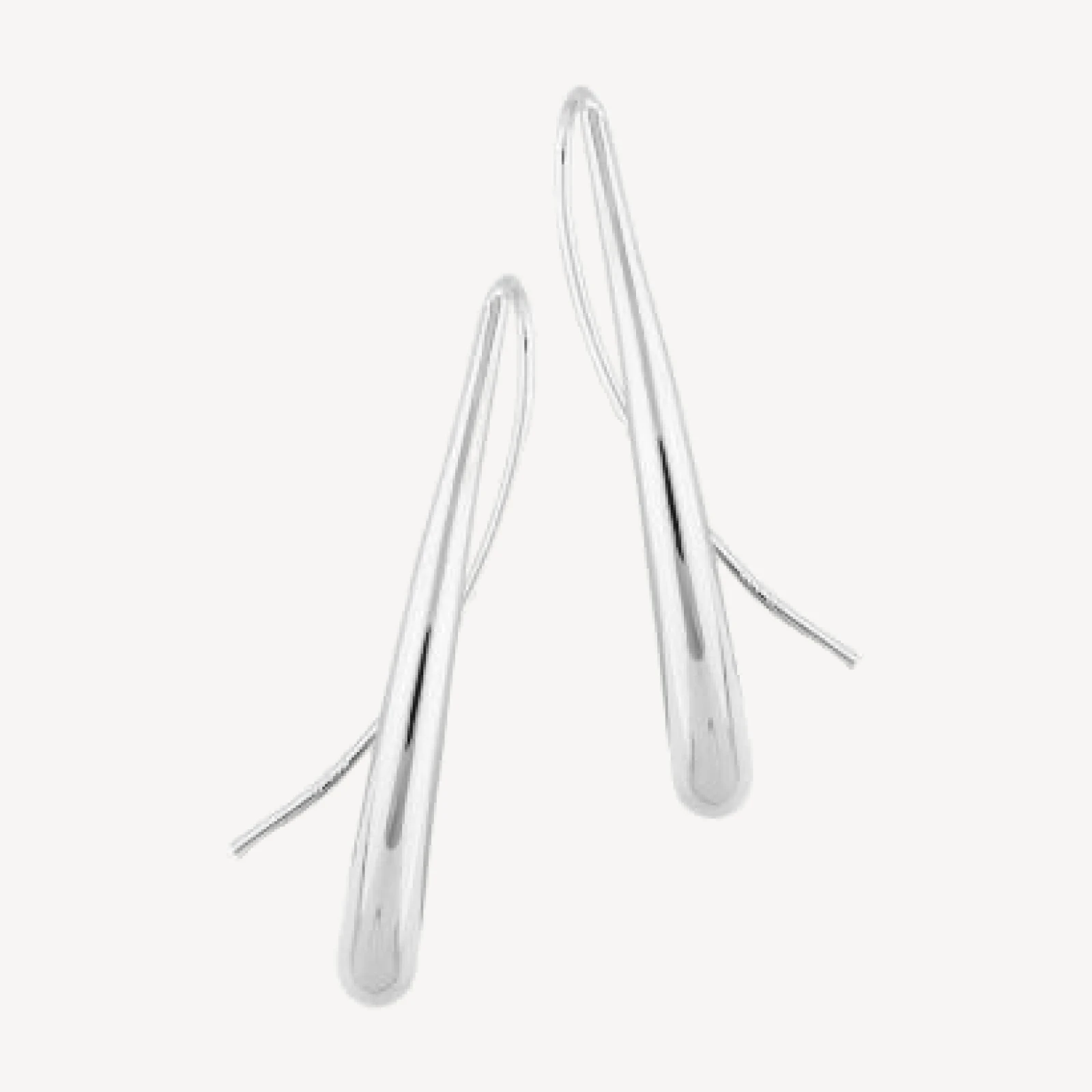 Bloomingdale's Fine Collection Long Teardrop Threader Earrings in 14K White Gold