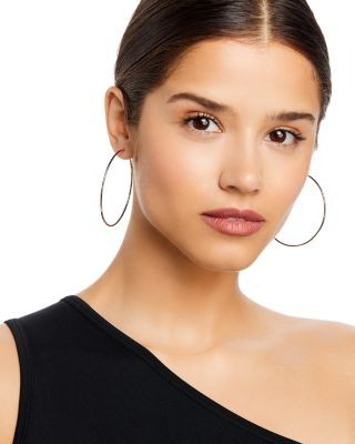 Bloomingdale's Fine Collection 14K White Gold Large Endless Hoop Earrings