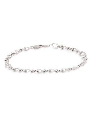 Bloomingdale's Fine Collection Sterling Silver Figure Eight Chain Bracelet
