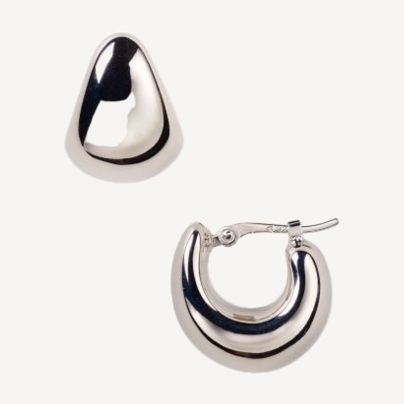 Sterling Silver Huggie Hoop Earrings