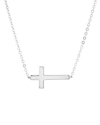 Bloomingdale's Fine Collection Cross Pendant Chain Necklace, 16