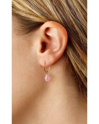 Bloomingdale's Fine Collection Rose Quartz Briolette Sweep Threader Earrings in 14K Yellow Gold